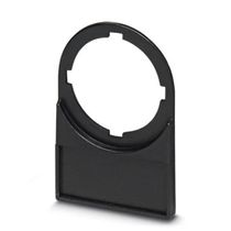 Porta plaqueta/etiqueta nylon preta sem texto e sem gravação 23mm 12,5x27mm Carrieremlp22 Phoenix Contact