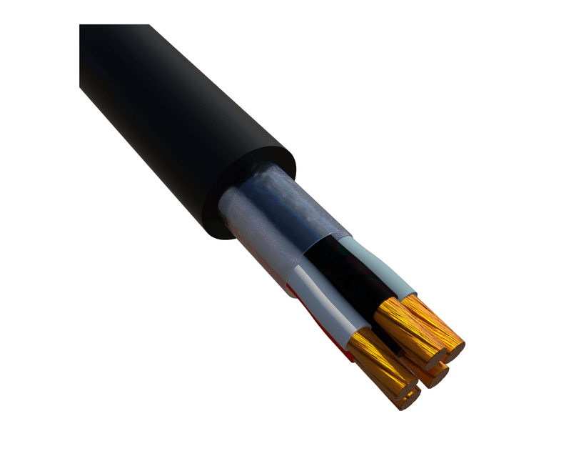 CABO FLEXIVEL 1KV 90G HEPR LSZH 5X6MM2 PT NEXANS HEPR-SHF2