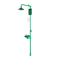 Chuveiro Emergência Manual Verde Com Lava Olhos 40CL001KITABS Avlis