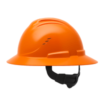 Capacete Aba Frontal Laranja Cvrd Simples Com Jugular V-Gard 311881 Msa