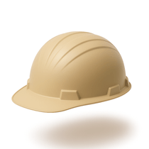 Capacete Aba Frontal Bege Simples Sem Jugular V-Gard Mineiro 297586 Msa