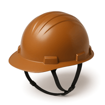 Capacete Aba Frontal Marrom Cacau Simples Com Jugular V-Gard Mineiro 297558 Msa