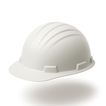 Capacete Aba Frontal Branca Catraca Sem Jugular V-Gard 500 311376 Msa