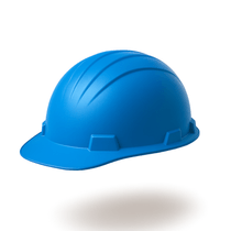 Capacete Aba Frontal Azul Simples Sem Jugular V-Gard 500 311392 Msa