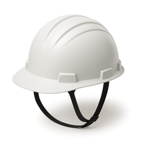 Capacete Aba Frontal Branca Catraca Com Jugular V-Gard 500 311379 Msa