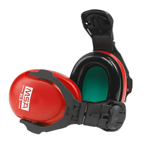 Abafador De Ruído Concha Acoplável Ao Capacete Vermelha 20Db Xls 216746 Msa