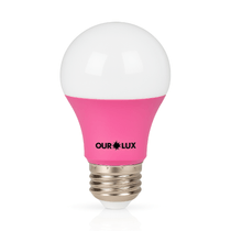 Lâmpada Led G45 Bolinha E27 Rosa Bivolt 3W 400LM Super Led S30 Colors 05430 Ourolux