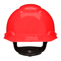 Capacete Aba Frontal Vermelha Catraca Com Jugular Securefit H-700 Hb004726772 3M