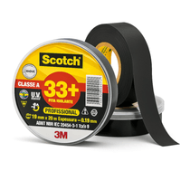 Fita Isolante Scotch 33+ Preta Classe A 750V 19MMX20M Hb004482483 3M