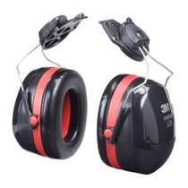 Abafador De Ruído Concha Acoplável Ao Capacete Preta/Vermelha 21Db Peltor H10P3E Hb004060636 3M