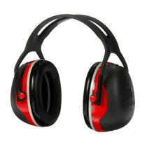 Abafador De Ruído Concha Haste Acima Cabeça Preta/Vermelha 24Db Peltor X3A Xa007709265 3M