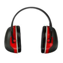 Abafador De Ruído Concha Haste Acima Cabeça Preta/Vermelha 25Db Peltor H10A Hb004060610 3M