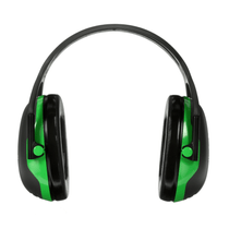 Abafador De Ruído Concha Haste Acima Cabeça Preta/Verde 21Db Peltor X1A Xa007709307 3M