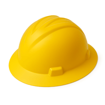 Capacete Aba Total Amarela Simples Sem Jugular V-Gard 296070 Msa