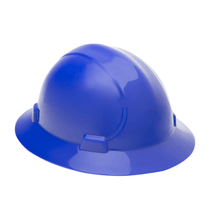 Capacete Aba Total Azul Simples Sem Jugular V-Gard 297190 Msa