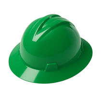 Capacete Aba Total Verde Simples Sem Jugular V-Gard 297189 Msa