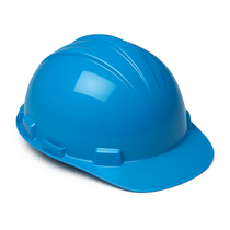 Capacete Aba Frontal Azul Simples Com Jugular V-Gard 311315 Msa