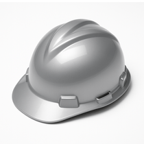 Capacete Aba Frontal Cinza Aluminio Simples Com Jugular V-Gard 311869 Msa