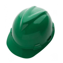 Capacete Aba Frontal Verde Simples Sem Jugular V-Gard Mineiro 297476 Msa
