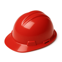 Capacete Aba Frontal Vermelha Simples Sem Jugular V-Gard Mineiro 297475 Msa