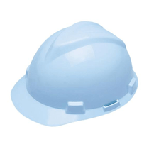 Capacete Aba Frontal Azul Pastel Simples Sem Jugular V-Gard Mineiro 297545 Msa