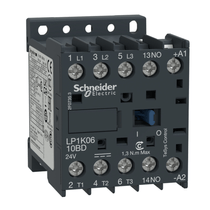 Contator Potência Tripolar 6A 24VCC 1NA LP1K0610BD Schneider