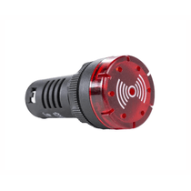 Sinalizador Audiovisual 24Vca/Vcc Led Vm 50Db BZ207LR - Metaltex