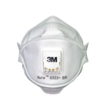 Respirador Descartável Dobrável 3 Painéis Branca Com Válvula Pff2-S Aura 9322+ Hb004835482 3M