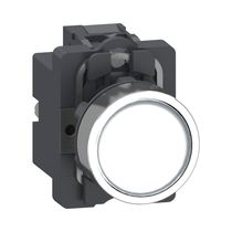 Botão Comando Iluminado Redondo Branca 22MM 380VCA 1NA Xa2Aw31Q1 Easy Harmony Xa2 Schneider