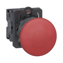 Botão Comando Emergência Cogumelo 40MM Vermelha 22MM 240VCA/VCC 1NF Xa2At42 Easy Harmony Xa2 Schneider
