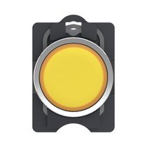 Botão Comando Iluminado Redondo Ambar 22MM 220VCA 1NA Xa2Aw35M1 Easy Harmony Xa2 Schneider