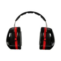Abafador De Ruído Concha Haste Acima Cabeça Preta/Vermelha 25Db Peltor H10A Hb004060610 3M