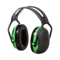Abafador De Ruído Concha Haste Acima Cabeça Preta/Verde 21Db Peltor X1A Xa007709307 3M