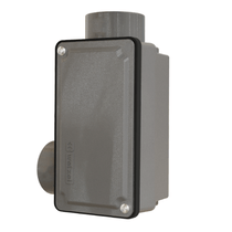 Condulete Alumínio LL 1" NPT Cinza Com Tampa Com Vedação E002052040 Wetzel