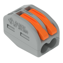 Conector Emenda Reto Pu 0,08-4MM2 Cinza 2Vias 222412 Wago