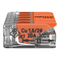 Conector Emenda Reto Tpla 4MM2 Incolor 5 Vias 221415 Wago