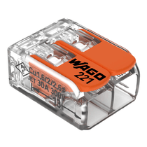 Conector Emenda Reto Tpla 0,5-6MM2 Incolor 2Vias 221612 Wago