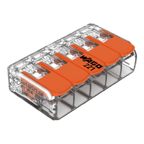 Conector Emenda Reto Tpla 0,5-6MM2 Incolor 5 Vias 221615 Wago