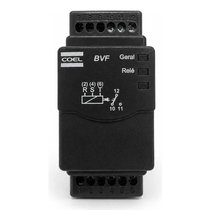 Relé Tensão Falta Fase Trifásico 2S Instantâneo Trilho 208-480VCA 50/60Hz 1 Reversível BVF1P Coel
