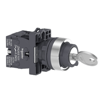 Comutador Seletora Chave 2 Posições Cromado 22MM Direita/Esquerda 2NA Harmony Xa2Eg43 Schneider