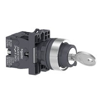 Comutador Seletora Chave 2 Posições Cromado 22MM Esquerda 2NA Harmony Xa2Eg63 Schneider