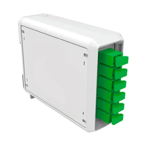 DIO Acrilonitrila Butadieno Estireno (ABS) Trilho DIN 6 Portas LC Duplex 2U branca 35050381 Furukawa