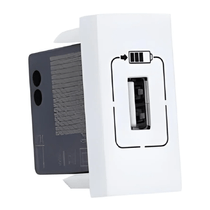 Módulo Tomada Carregador USB Embutido Branco 1 Módulo Zeffia 680163 Legrand