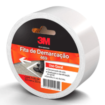 Fita Segurança Adesiva Demarcação Solo Branca 50MMx30X 469 HB004210330 3M