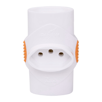 Plugue Adaptador Cinza 2 Polos+Terra 10A DN1676 Legrand