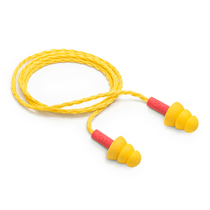 Protetor Auricular Plug Reutilizável Silicone Amarela/Vermelha Cordão Poliester 17DB Millenium H0002311969 3M
