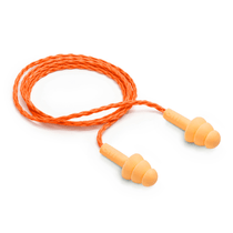 Protetor Auricular Plug Reutilizável Silicone Laranja Cordão Poliester 19DB Pomp Plus Hb004680573 3M