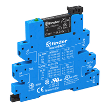 Relé Interface 24 VCA/VCC 6 A com Led 1 Reversível 391100240060 Finder