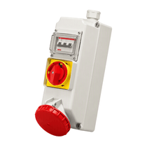 Tomada Industrial de Sobrepor 63A 3P+T 380-440V Com Bloqueio Mecânico IP67 SURELOCK S4506B Steck