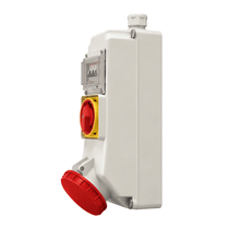 Tomada Industrial de Sobrepor 63A 3P+T 380-440V Com Bloqueio Mecânico IP67 SURELOCK S4506B Steck